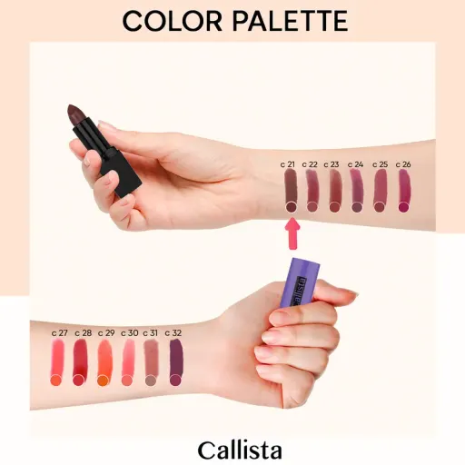 رژ لب جامد کالیستا سری Hydra Color شماره C21