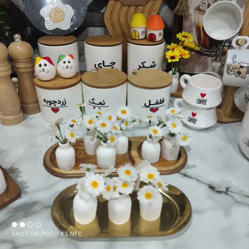 گل وگلدان مینیمال بابونه ترند و زیبا 