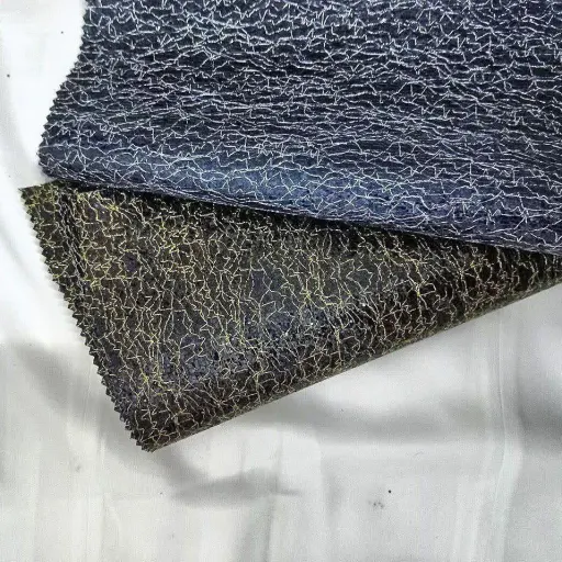 چرم طرحدار رنگ نقره ای