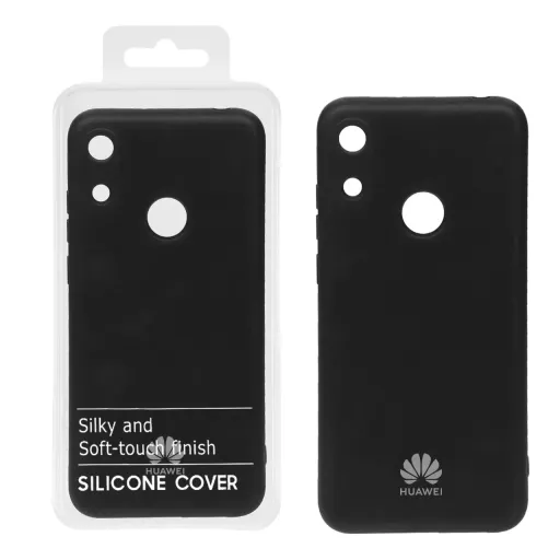 قاب سیلیکونی محافظ لنزدار هواوی مدل Huawei Y6 (2019) / Y6 Prime (2019) / Y6s / Honor 8a (پک دار) رنگ مشکی