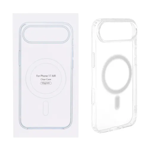قاب مگ سیف شفاف Apple iPhone 17 Air با قابلیت شارژ MagSafe