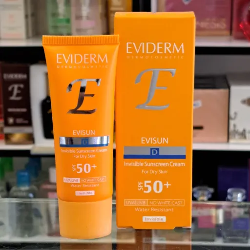 کرم ضدآفتاب بی رنگ پوست خشک SPF50 اویدرم