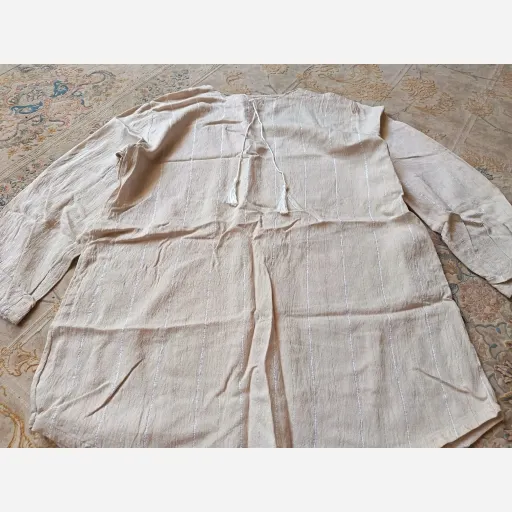 شومیزتونیکی خنک زنانه  رنگ کرمی