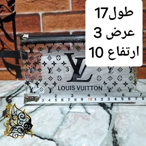کیف لوازم آرایشی طلقی طرح دار (دارای زیپ و بند) شماره 5