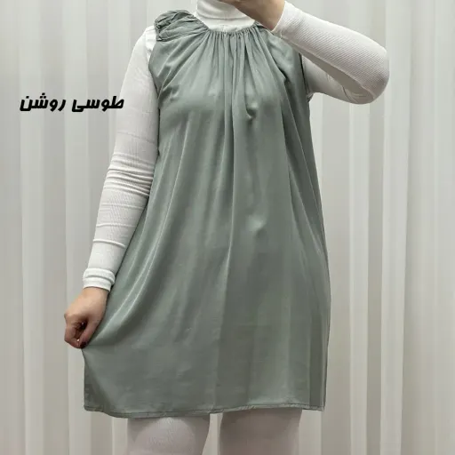 سارافون نخی زنانه کوتاه ساده فری سایز مناسب تا سایز 52 گزینه ها سفید