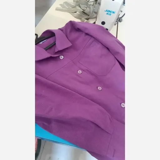 شومیز دخترانه مدل دریا جنس لنین خنک تابستانی در 4 سایز و 3 رنگ پاستیلی رنگ ابی سایز1