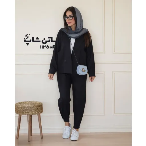 مانتو و شلوار رابعه کد: 1125