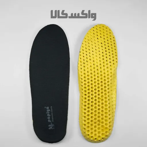 کفی طبی ورزشی زرد مشکی مردانه پاپیا سایز 42