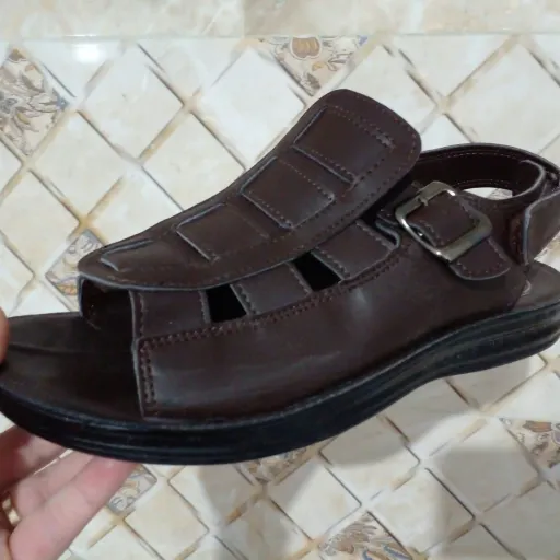صندل مردانه تابستانی مشکی و قهوه ایی(ارسال رایگان ) سایز و رنگ مشکی 40