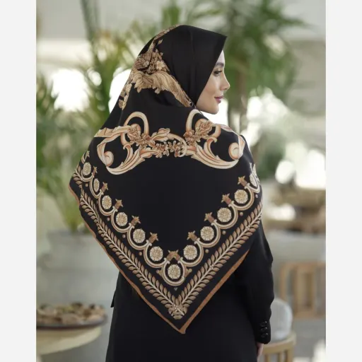 روسری ابریشم توییل گل گندم روبرتو (دو رنگ)