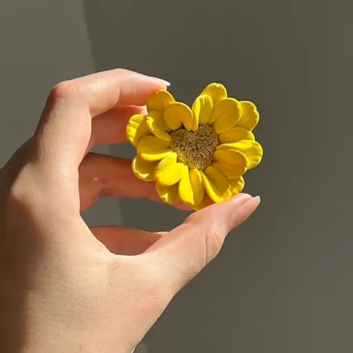قالب سیلیکونی بابونه قلبی(مارگاریت قلبی)