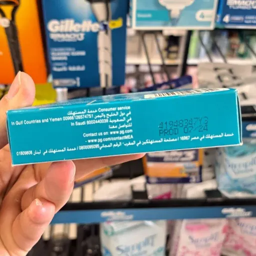 تیغ یدک ژیلت ونوس 3 لبه آبی اصلی