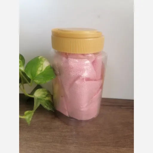 مروارید خوراکی تزئینی رنگ صورتی سایز شنی ریز 50 گرمی 