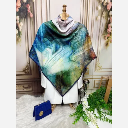 روسری نخ کاستوم افق رنگینه