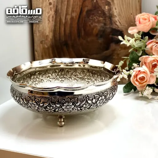 شکلات خوری کروم جدید(مدل گلبرگ/کد 1391)