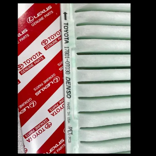 فیلتر هوا طرح اصلی تویوتا یاریس ، سینتا ، اسپادا وارداتی OEM 17801-0T030 DENSO