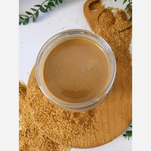 ارده کنجد دو آتیشه طبیعی و خالص خانگی سنتی 650 گرمی