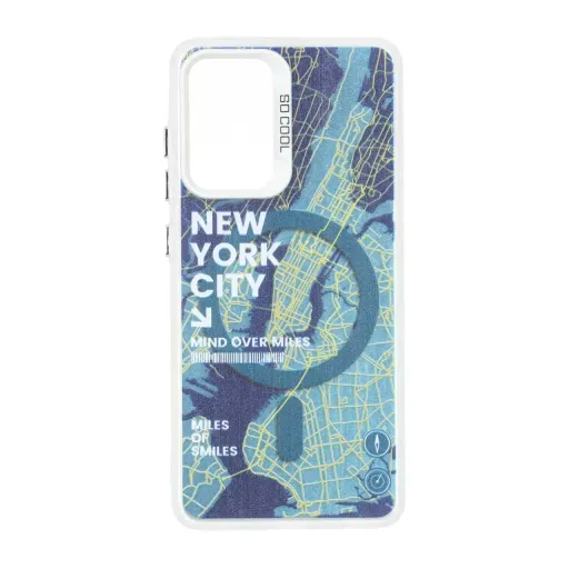 قاب مگ سیف SO COOL طرح New York سامسونگ مدل Samsung Galaxy A52 / A52s