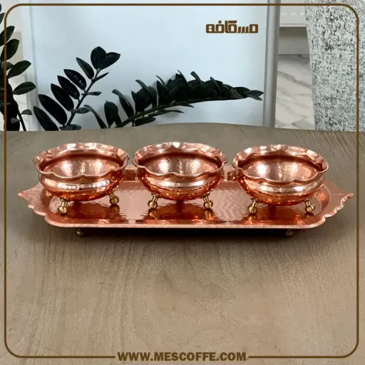 ست جدید اردو خوری مسی چکشی