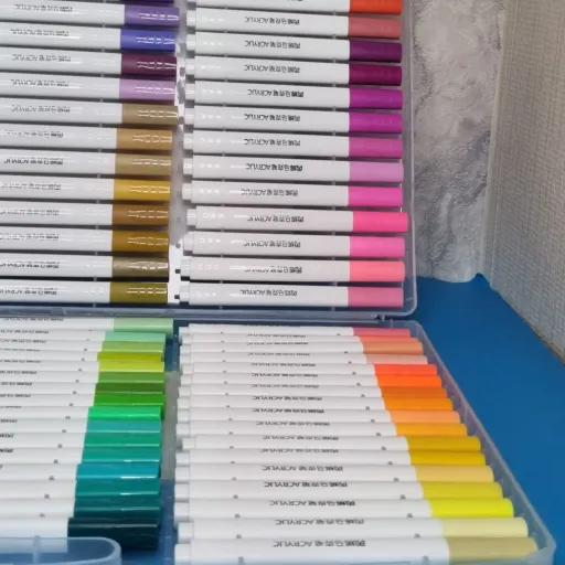 ماژیک 100 رنگ اکرلیک برند BBMماژیک 100 رنگ اکرلیک برند BBM