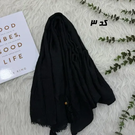شال کنفی دورریش منگولهدار قواره 190 در 85 سانتیمتر گزینه ها 4