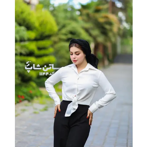 شومیز پگاه کد: 1144 | برند ساتن شاپ | یقه مردانه | رنگ سفید | قد 65 | جنس کرپ الیزا | سایز سایز 3 | سایز 1 38-40 | سایز 2 42-44 | سایز 3 46-50 | سایز بندی 38-50 | استایل اسپورت