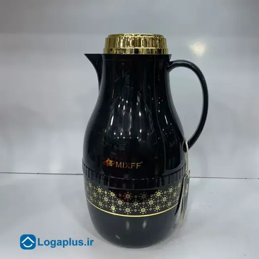 فلاسک وکیوم MIXFF در طلایی 2 لیتر شیشه صورتی (پسکرایه) رنگ بژ