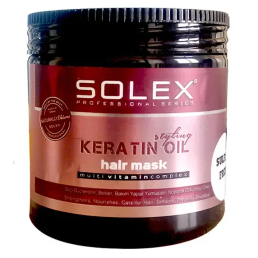 ماسک موی مولتی ویتامینه سولکس  solex حاوی روغن کراتین حجم 500 میلی

