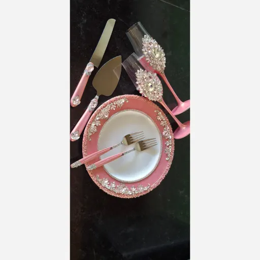 ست جام عسل و کیک خوری