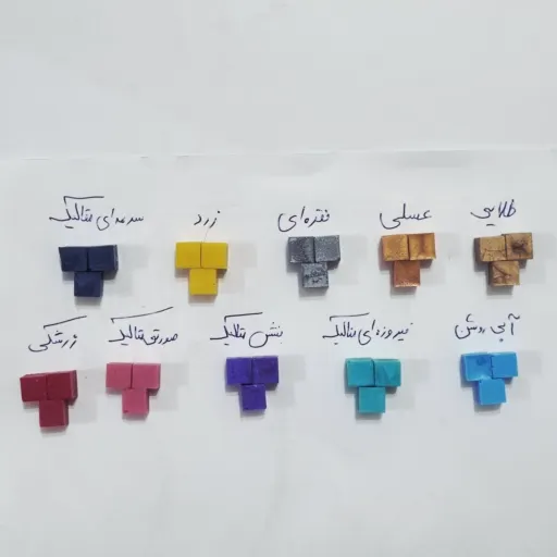 لاک مهر و موم رنگی بسته 30 عددی گراف رنگ تک رنگ زرد