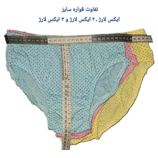 شورت زنانه برند فرنوش نخی خالدار اعلا بسته 6 عددی اندازه 4XL