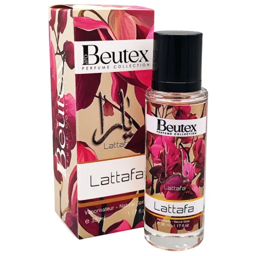 عطر جیبی زنانه بیوتکس مدل Lattafa با رایحه شیرین حجم 35 میلیلیتر