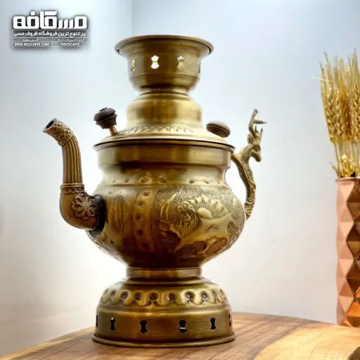 کتری شکاری برنجی(مدل تپل)