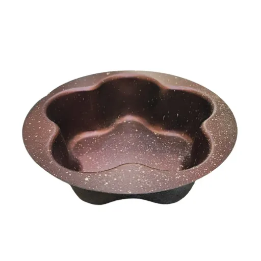 ظرف پخت مدل قالب ته چین طرح M.I.X کد 017 بسته 3 عددی رنگ قرمز مات