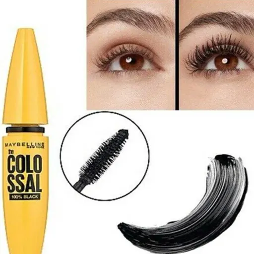 ریمل حجم دهنده میبلین مدل Colossal فوق مشکی