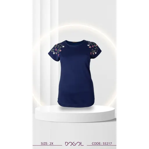 تیشرت  تاپ گل دوزی شده