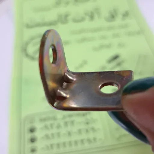 بست گونیا کابینت دو سوراخ کوچک پک 10 عددی (لاهیج یراق )