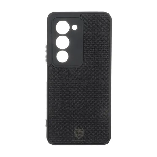 قاب طرح چرم حصیری Golden lion مدل شیائومی ردمی 15 - Xiaomi Redmi 15 4G رنگ قهوه ای