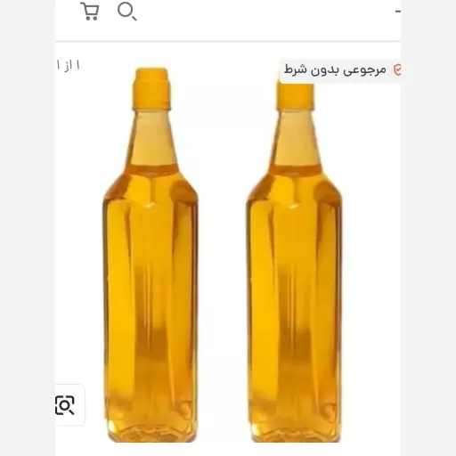 روغن کنجد یک لیتری ( خالص تولید روز ) نوع ( تصفیه نشده . با بو )