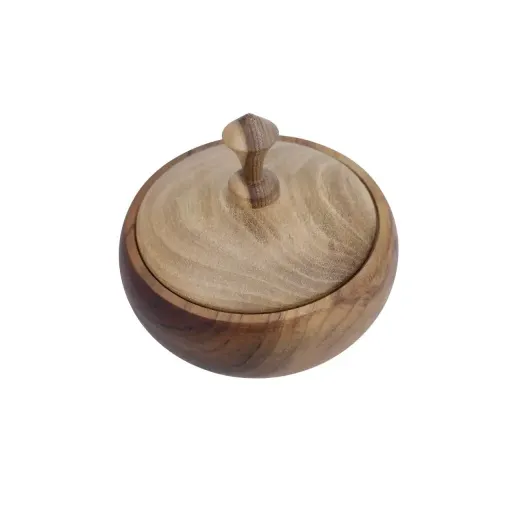قندان گرد چوبی 