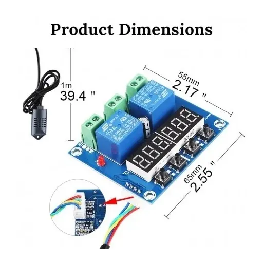 ماژول ترموستات دما و رطوبت XH-M452