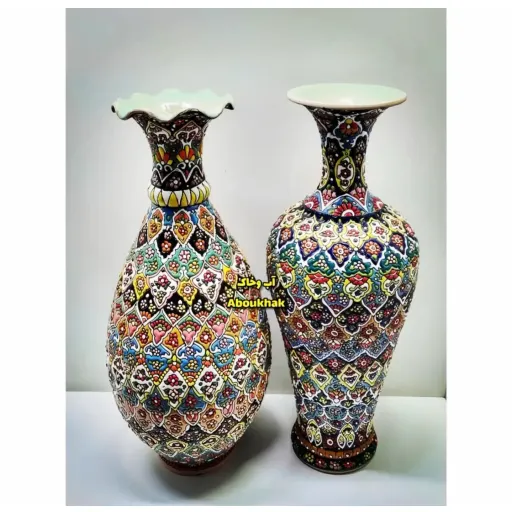 گلدان لاله ای شیپوری مینا ۴۰ سانتی