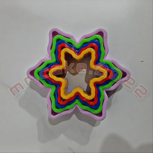 کاتر شیرینی پزی طرح ستاره (5تایی)