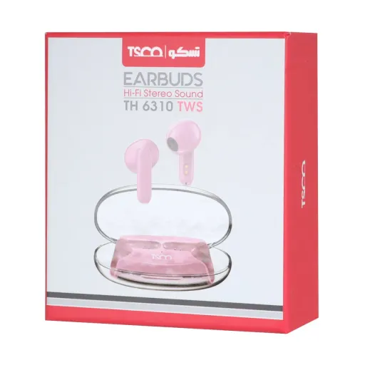 ایرفون بی سیم TSCO با قابلیت ENC مدل TH 6310 TWS رنگ سفید