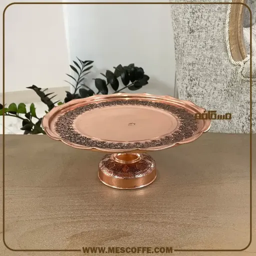 شیرینی خوری مسی طرح دار(مدل گلبرگ نانو / کد 760 )