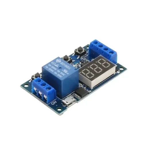 ماژول تایمر 30-6 ولت قابل تنظیم همراه با رله و نمایشگر مدل JZ-801