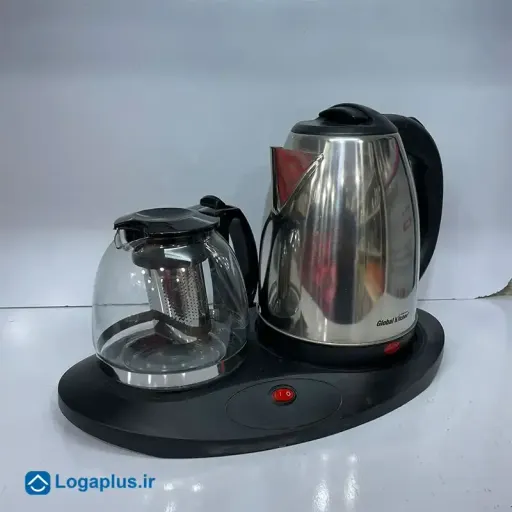 چای‌ ساز کنارهمی 2 لیتری گلوبال کیچن مدل GK-200 (پسکرایه)