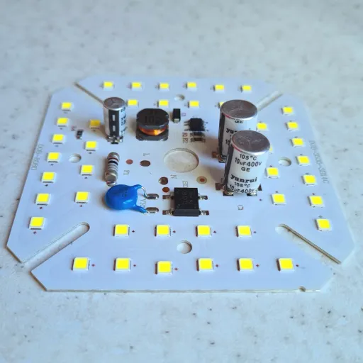 چیپ ال ای دی برق مستقیم 80 وات ماژول دی او بی رنگ سفید مهتابی مناسب جهت تعمیرلامپ chip led dob ccc 80w 220v