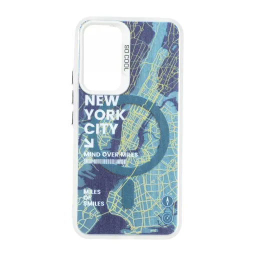 قاب مگ سیف SO COOL طرح New York سامسونگ مدل Samsung Galaxy A54