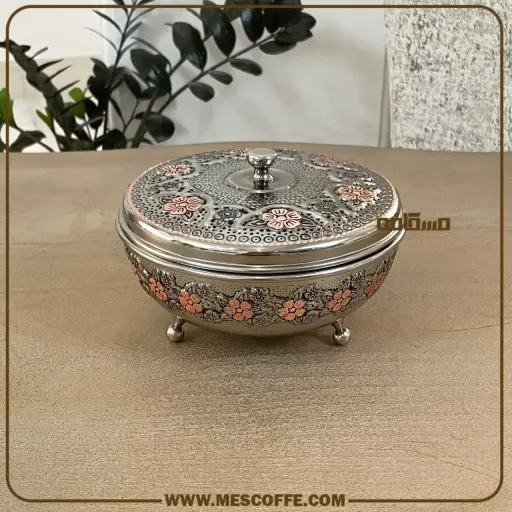 گز خوری مسی الماستراش(طرح گل سرخ/کد1880)